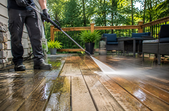 Handyman Allies provides exterior care and deck maintenance for a residential and commercial properties in Fairfax, VA